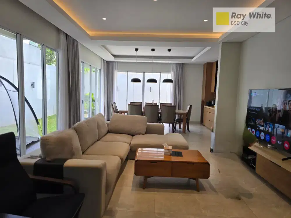 Jarang ada Rumah Lebar 12 di De Park Cajuputi BSD City, siap huni