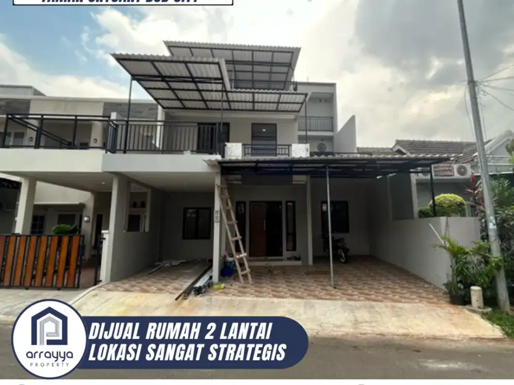 DIJUAL RUMAH 3 LANTAI BARU DI CLUSTER TAMAN CHRYSANT BSD 'MRB50