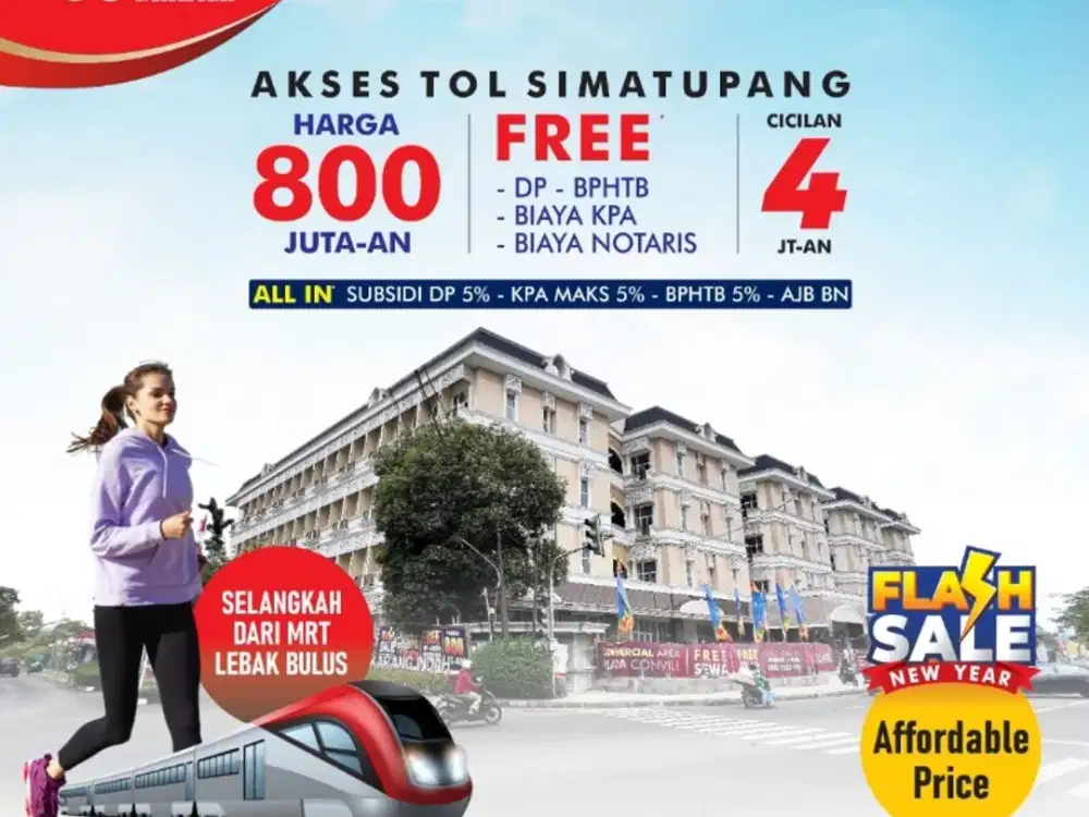 Hunian Mewah Murah di Jakarta Selatan Dekat MRT Lebak Bulus