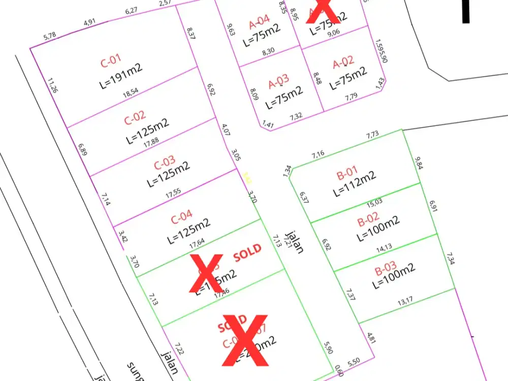 Dijual Tanah Kavling Dekat Living World Mall Gatsu Timur Denpasar