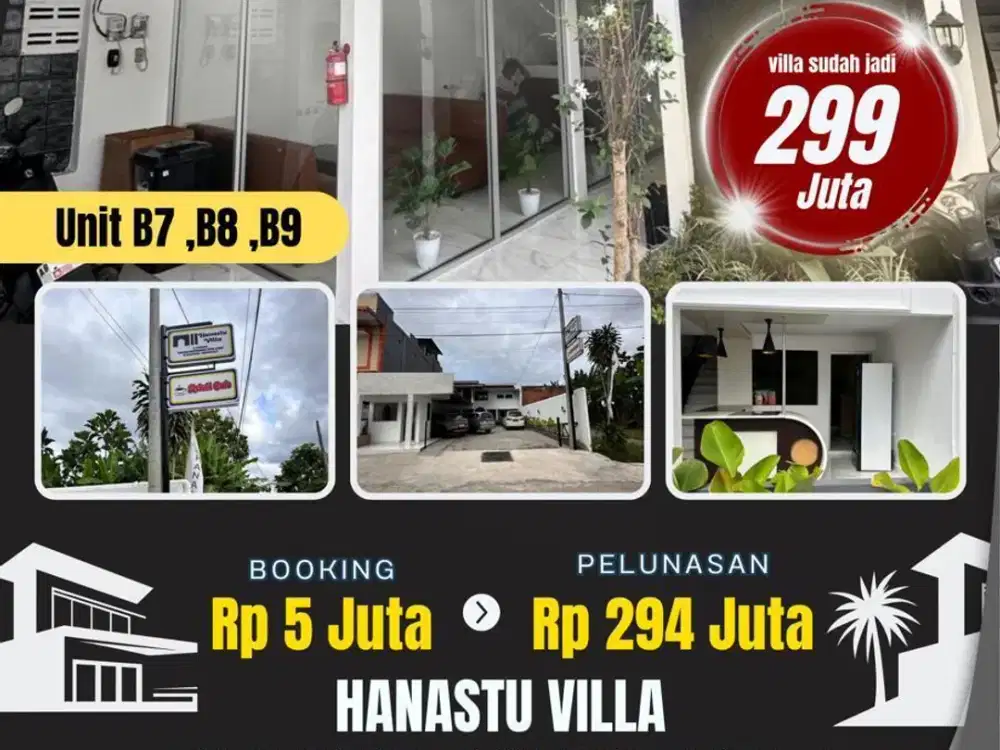 Hanastu villa siap huni bonus elektronik dan interior