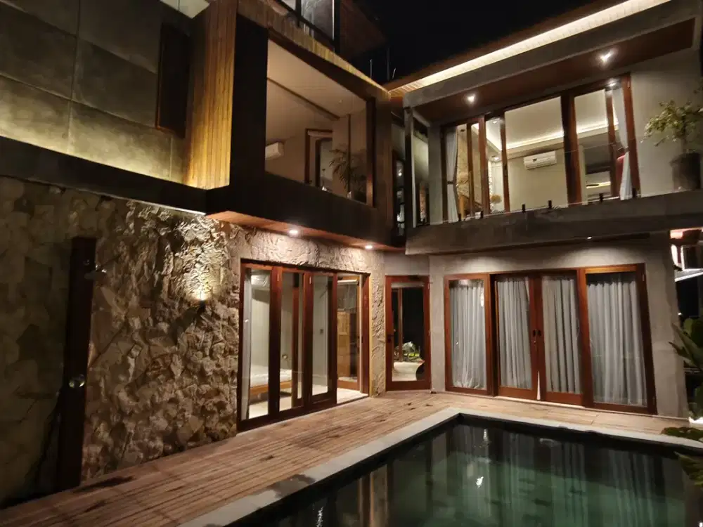 VILLA FULL FURNISHED VIEW SAWAH DAN LAUT PANTAI CEMAGI BALI