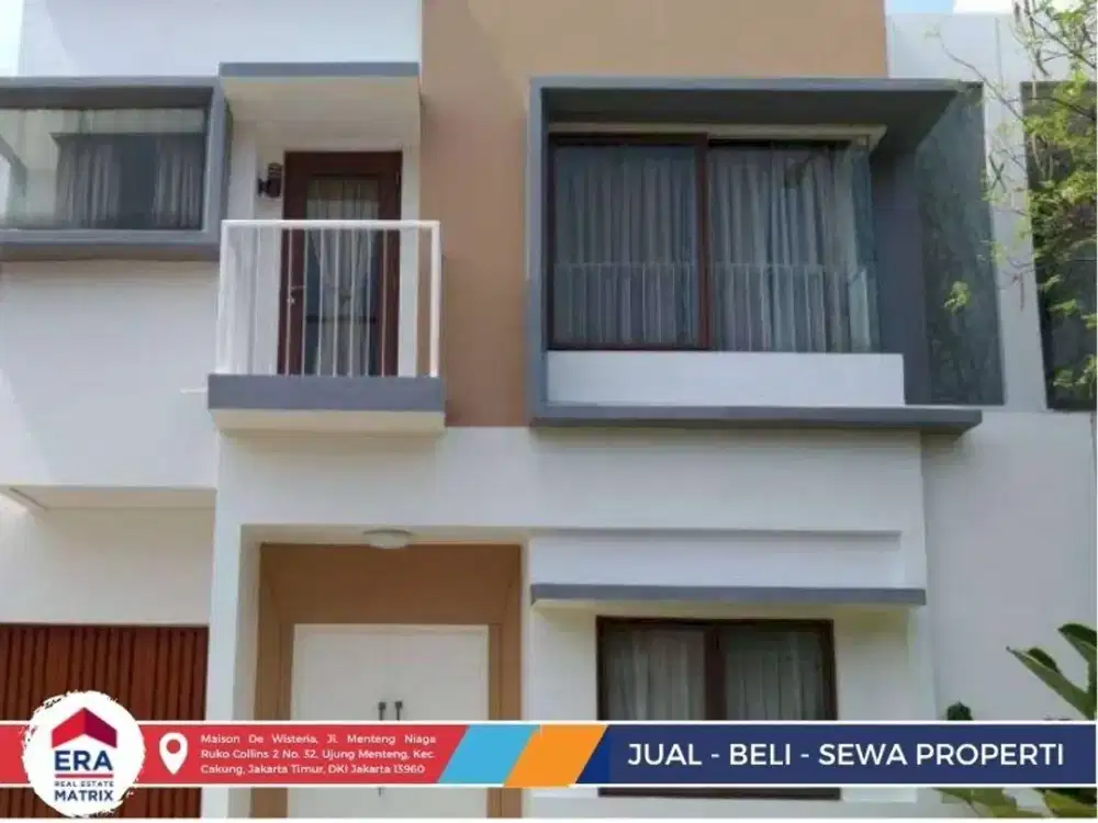 Jual rumah 2 lantai bebas banjir di daerah JGC, Cakung Jakarta Timur