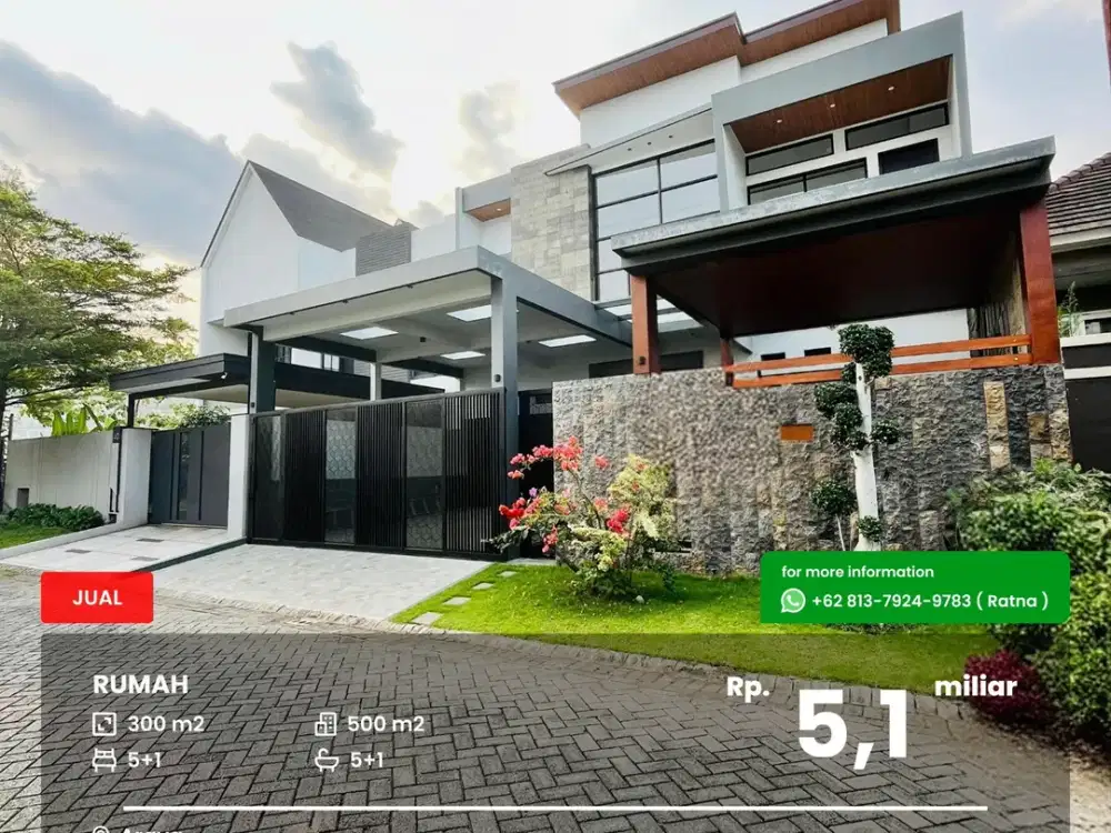 Rumah mewah 2 lantai Araya