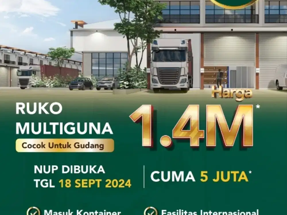 Murah Luas Gudang Multiguna Bizpark Jababeka