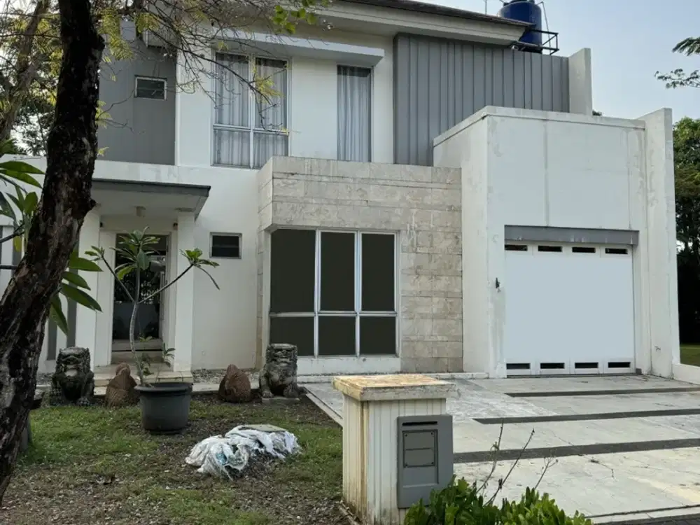 rumah 2 lantai 12x25, cluster cajuputi - de park di bsd, kawasan mewah