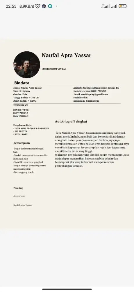 Mencari pekerjaan apa saja secepatnya