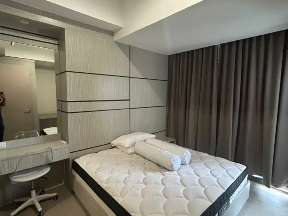 over sewa unit apartemen menara jakarta 1 kamar tidur fully furnished