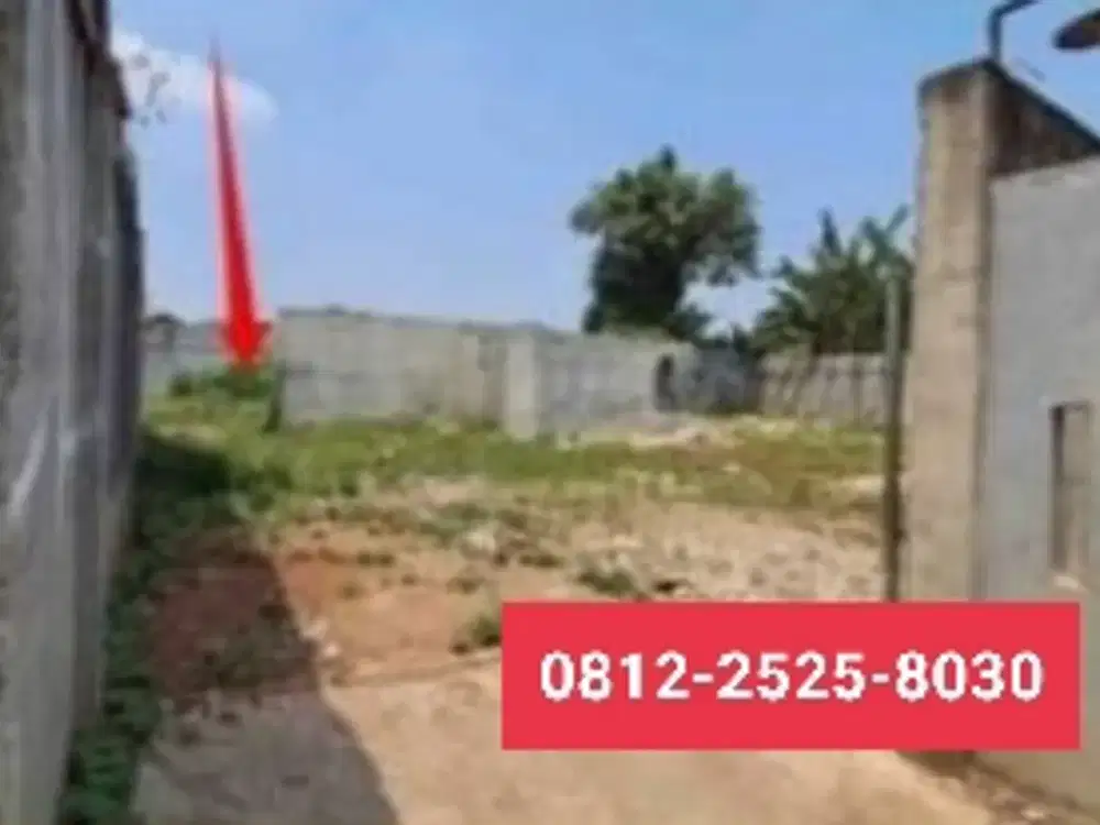 Tanah luas strategis ramai di Ciputat Tangerang Selatan MD