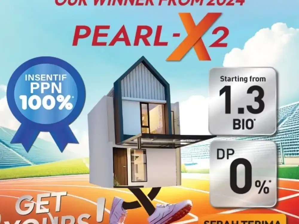 PEARL X2 VAZZA LIVING Bintaro Rumah 2 Lantai DP 0%