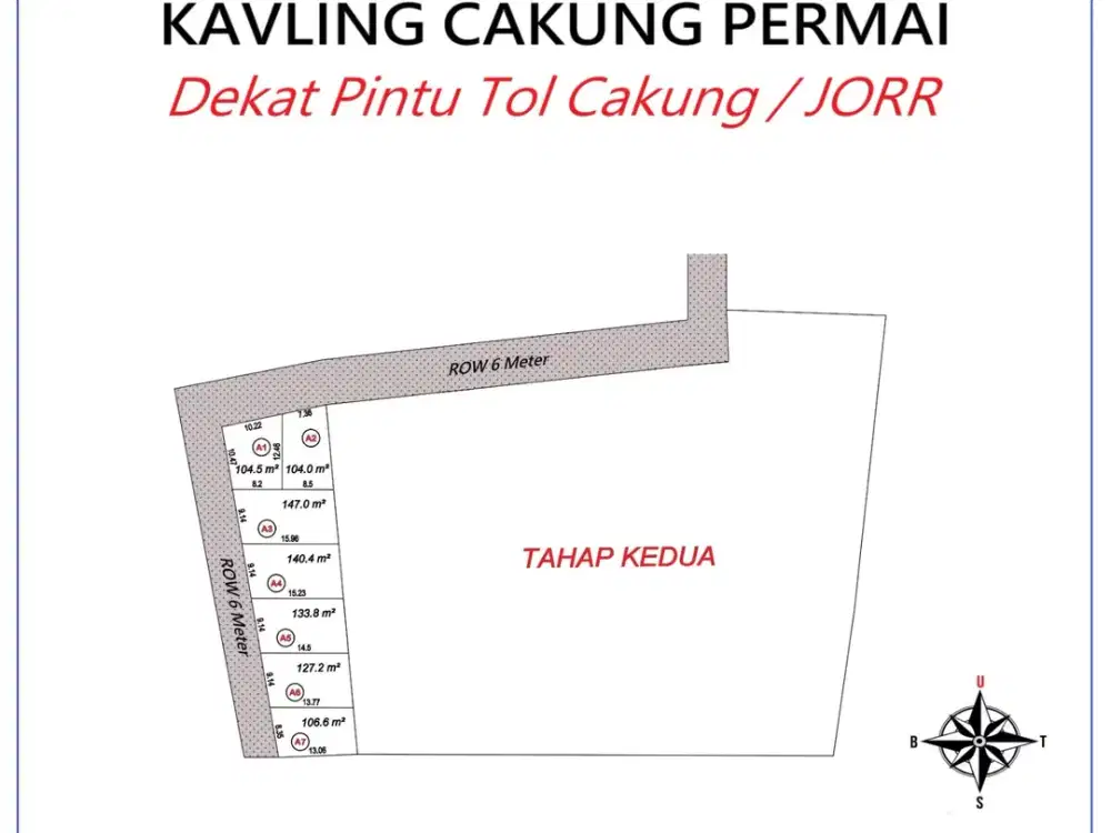 Tanah Kavling Dekat JGC Investasi untung 30% Pertahun