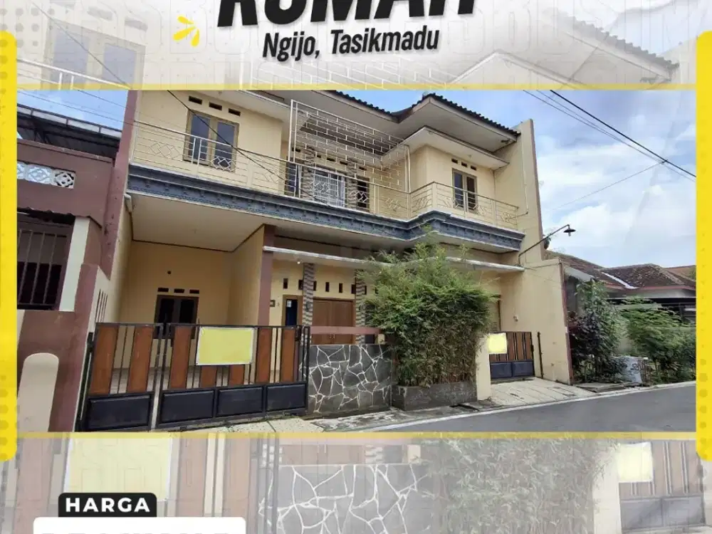 Rumah Luas 2 Lantai Full Bangunan di Perum Pokoh Karanganyar Kota