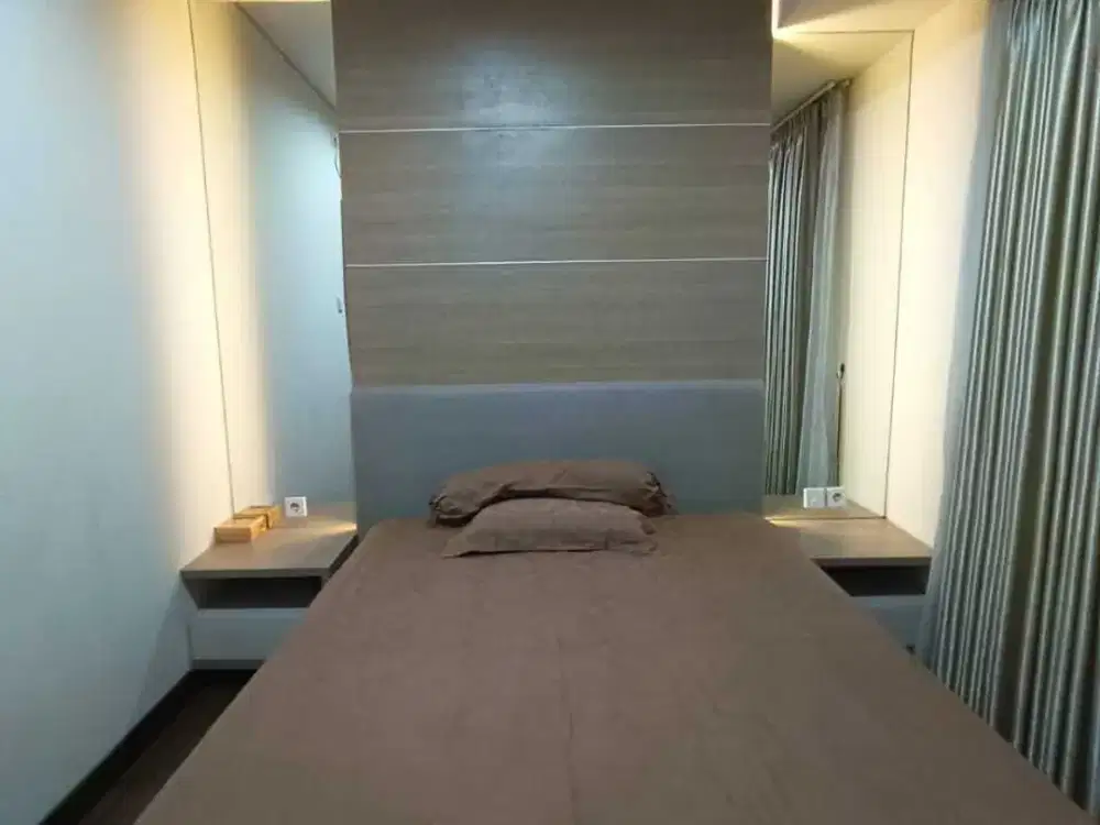 disewakan 1BR furnished Apt. Puri Orchard lt tinggi view pool