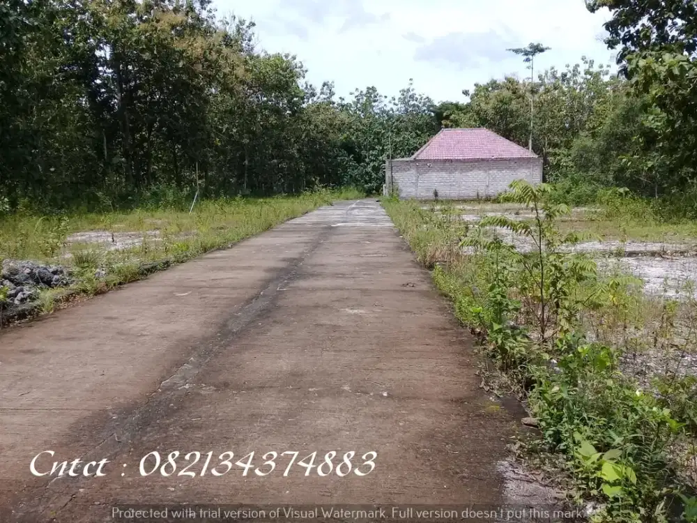 Tanah dijual di Wonosari, Dekat RSI Gunung Kidul DIY