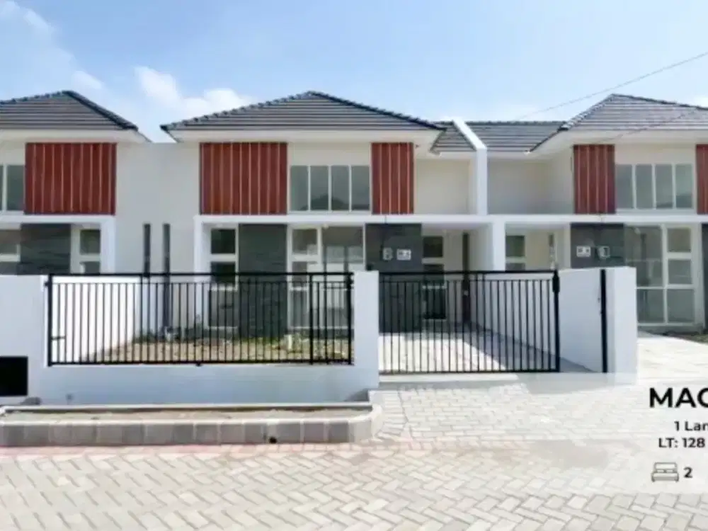 Rumah Fasum Lengkap Lebar 128m2 di Taman Pondok Jati Sidoarjo