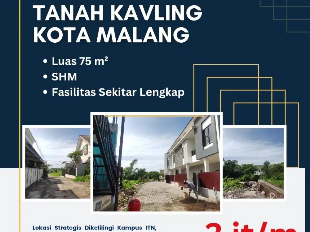 Tanah Kavling 200 Jutaan Kota Malang Dekat Villa Bukit Tidar