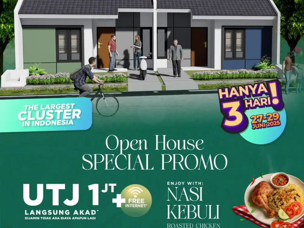 Rumah subsidi dekat stasiun maja tanpa dp