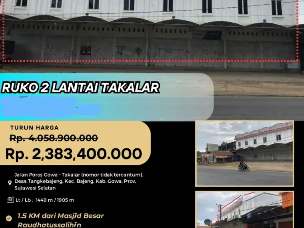 jual murah ruko melalui lelang negara