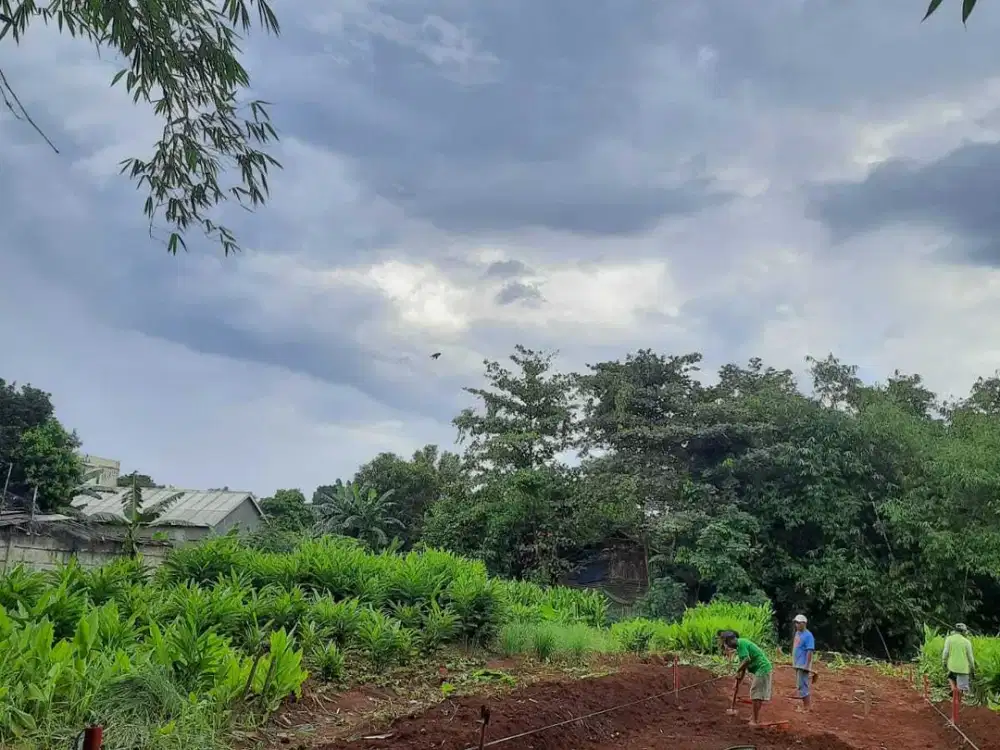 Fasum Jalan Cor Beton 5 meter, Tanah Kavling Gunung Putri. Bogor