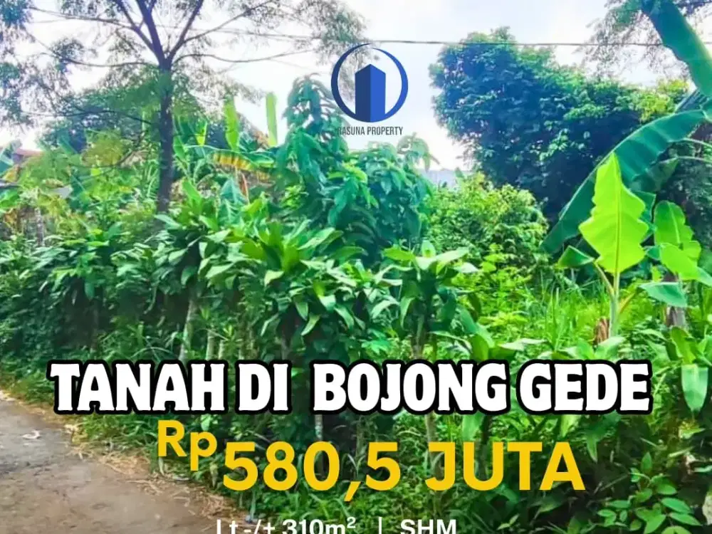 Tanah di Susukan, Bojong gede, Bogor, Lingkungan Asri, Tenang & nyaman