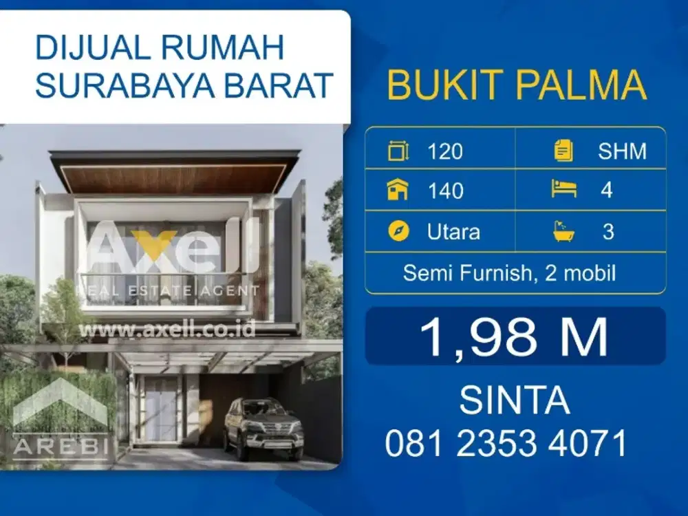 Rumah New Minimalis Bukit Palma Dijual