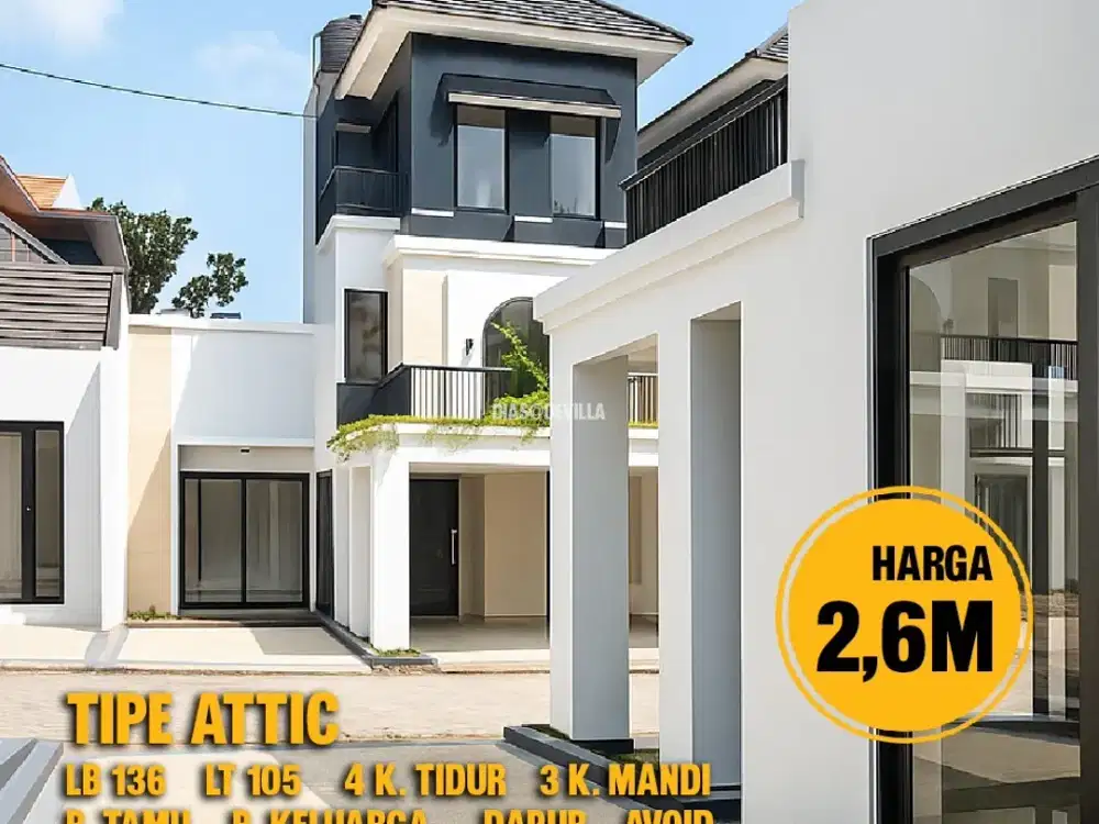 Siap Huni! Rumah 3 Lantai Mewah di De Villa Telaga Bodas