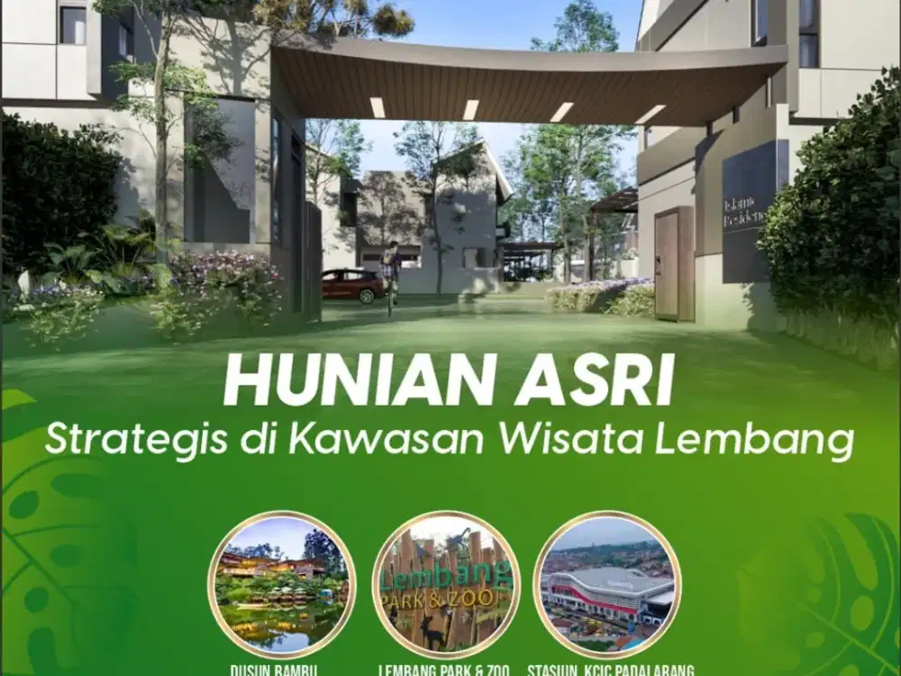 rumah / villa 2 lantai strategis murah dekat tempat wisata lembang