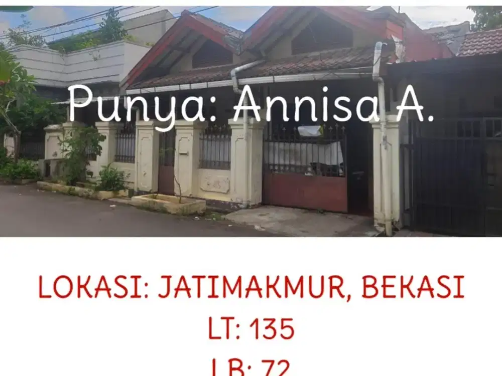 Dijual Rumah Di Jatimakmur Bekasi