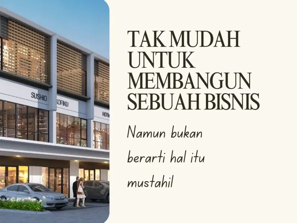 Ruko Pasadena North Square 2 posisi & lokasi terbaik KPR dp 5% 5x