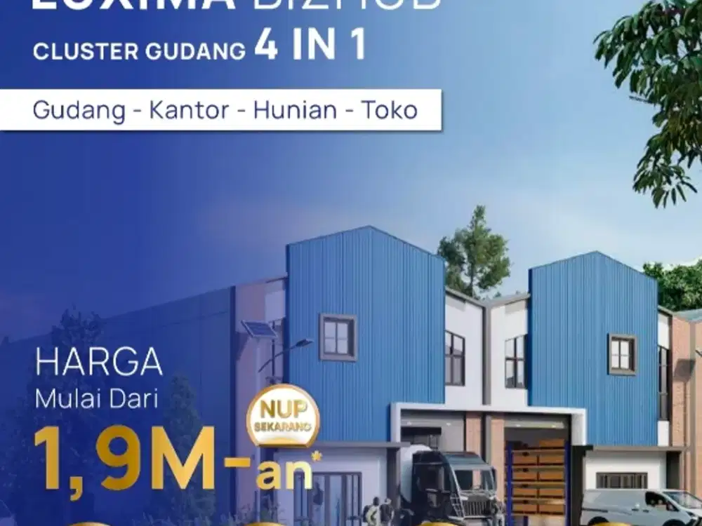 GUDANG KAVLING  LAKSANA BUSSINES PARK TANGERANG DI BARAT JAKARTA