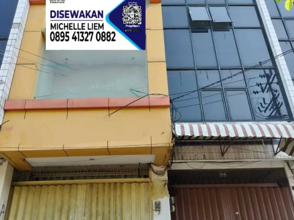 Disewakan Ruko Area Bongkaran Waspada Dekat Pasar Atom Surabaya Utara