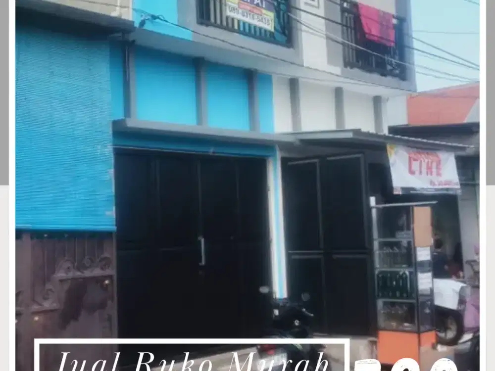 Ruko murah pinggir jalan aspal padat penduduk