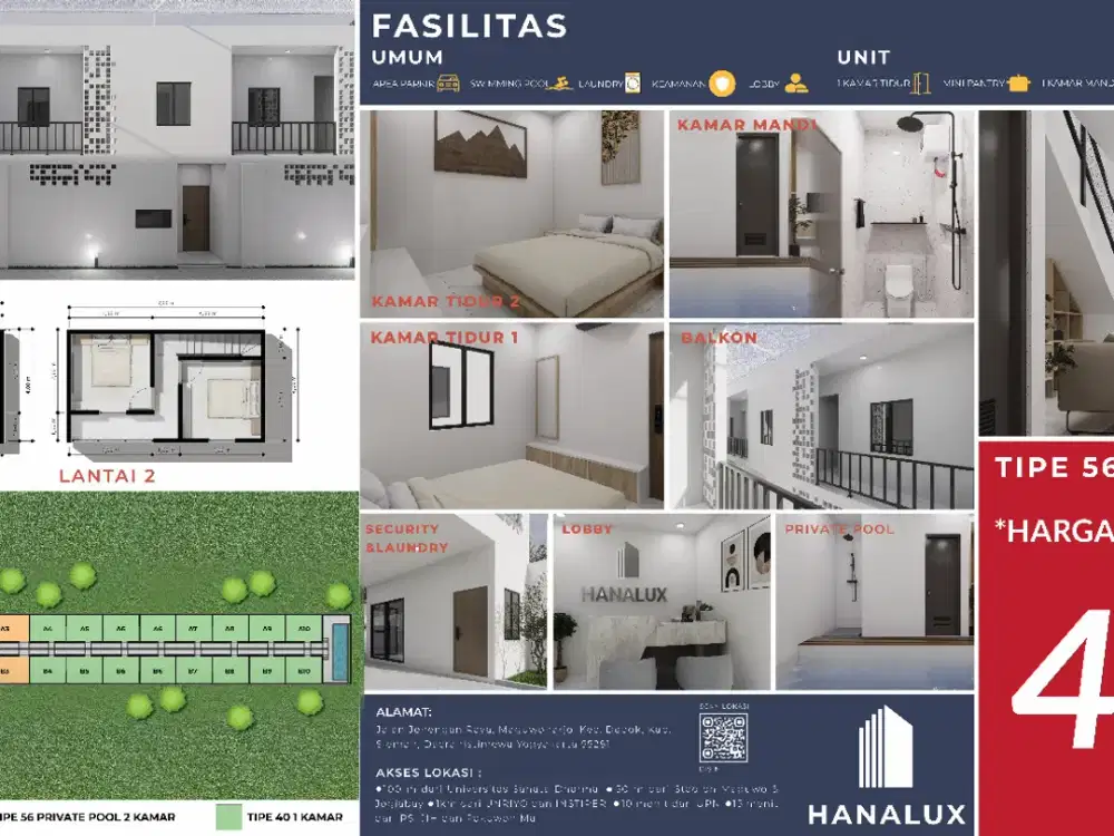 Villa Private Pool Premium di Yogyakarta berada di area Kampus Favorit