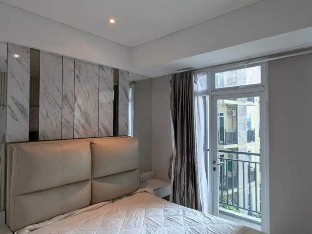 disewakan 1BR full furnished Apt. Puri Orchard lt rendah view pool