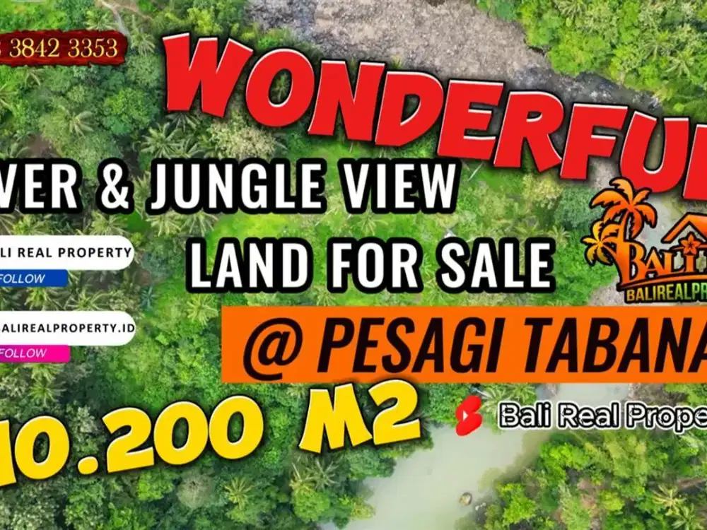 10,200 m2 Slightly Slooping Land in Penebel Tabanan