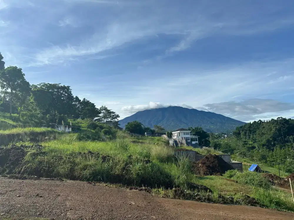 Tanah di puncak akses mudah view Gunung cocok untuk villa