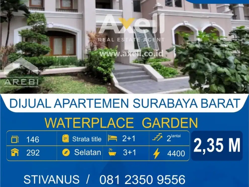 Apartemen Waterplace Garden Mansion A Dijual