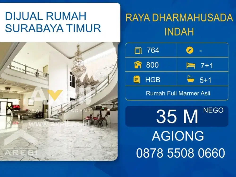 Rumah Raya Dharmahusada Indah Dijual