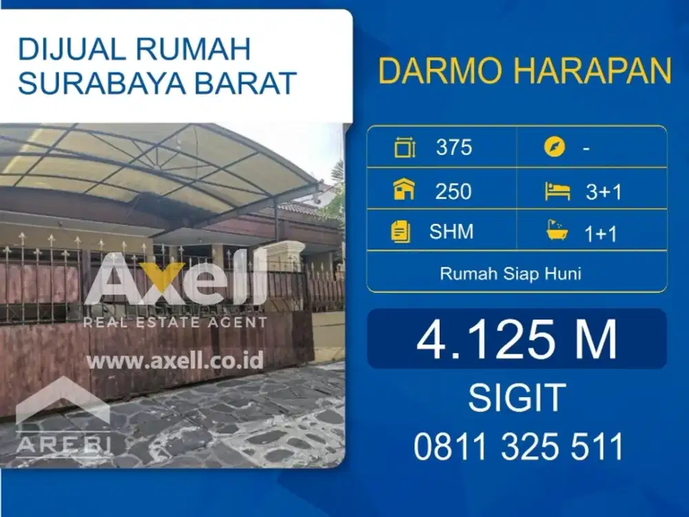 Rumah Darmo Harapan Dijual
