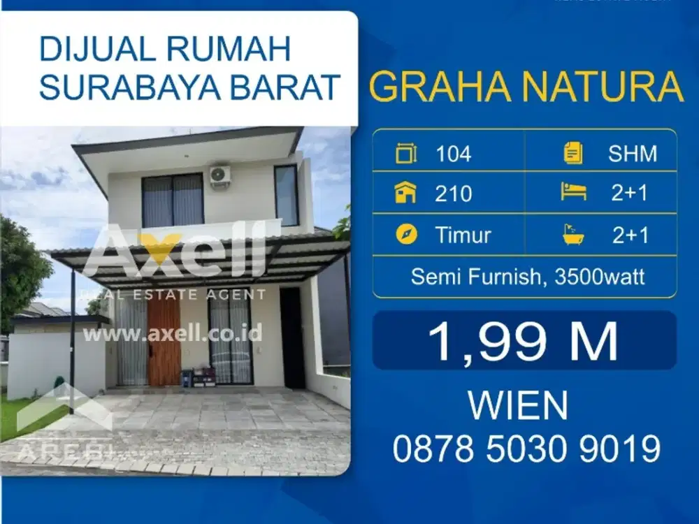 Rumah Graha Natura Dijual
