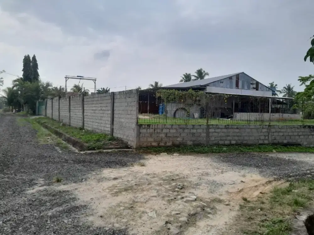 tanah plus gudang dekat pintu tol natar