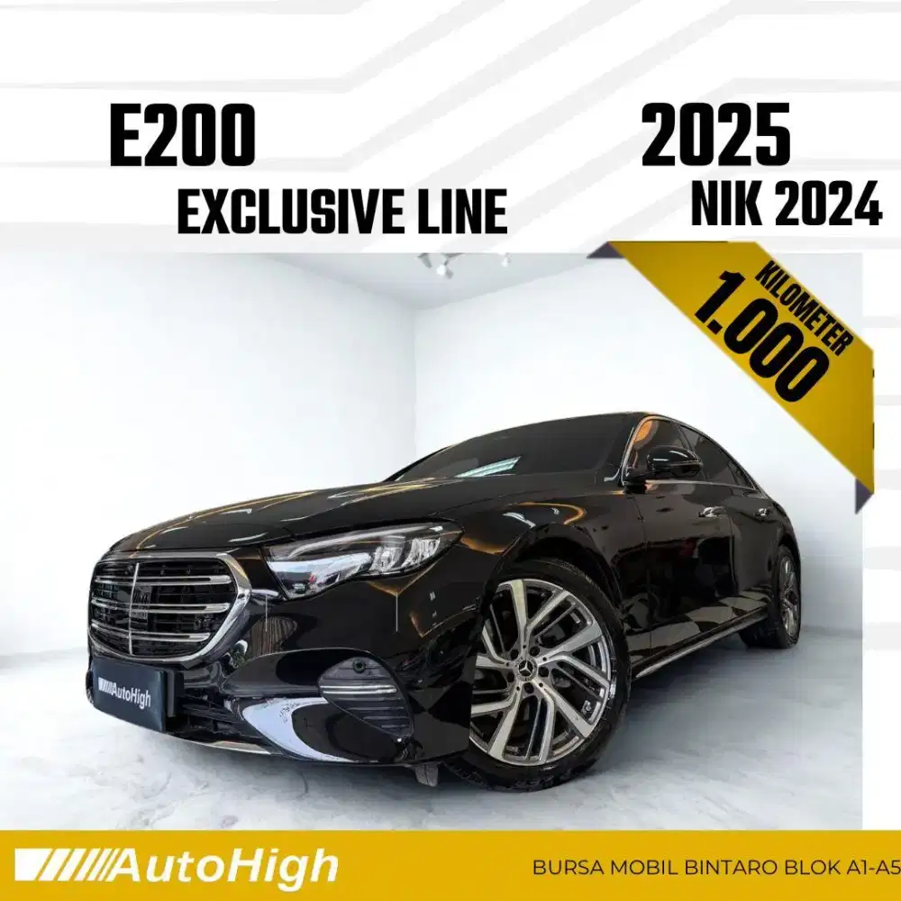 DP10% [Km1.000] E200 Exclusive 2024 Black Reg 2025 #AUTOHIGH