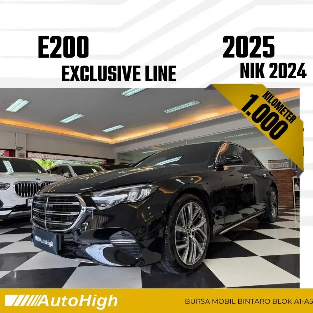 DP10% [Km1.000] E200 Exclusive 2024 Black Reg 2023 #AUTOHIGH
