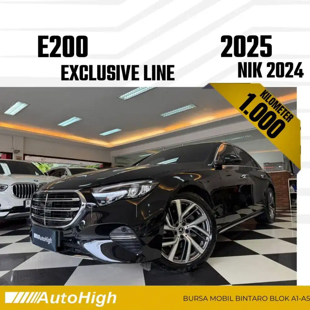 DP10% [Km1.000] E200 Exclusive 2024 Black Reg 2023 #AUTOHIGH