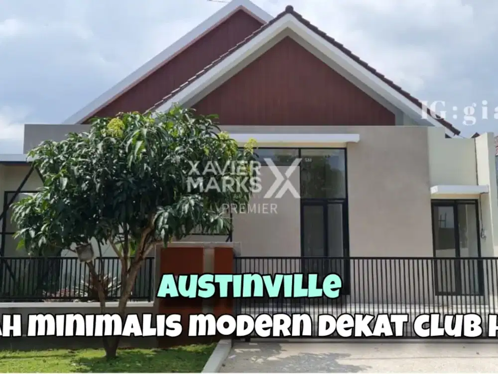Dijual Rumah Minimalis Modern Baru Gres di Austinville Malang