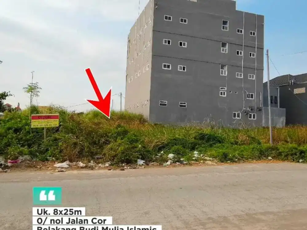 Dijual Tanah Hadap Selatan Uk. 8x25m Di Gunung anyar Tambak IV, Wiguna