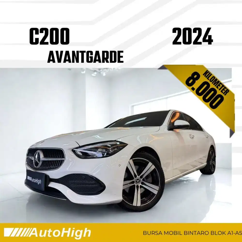 DP10% [Km8.000] C200 Avantgarde 2024 White Reg 2025 #AUTOHIGH
