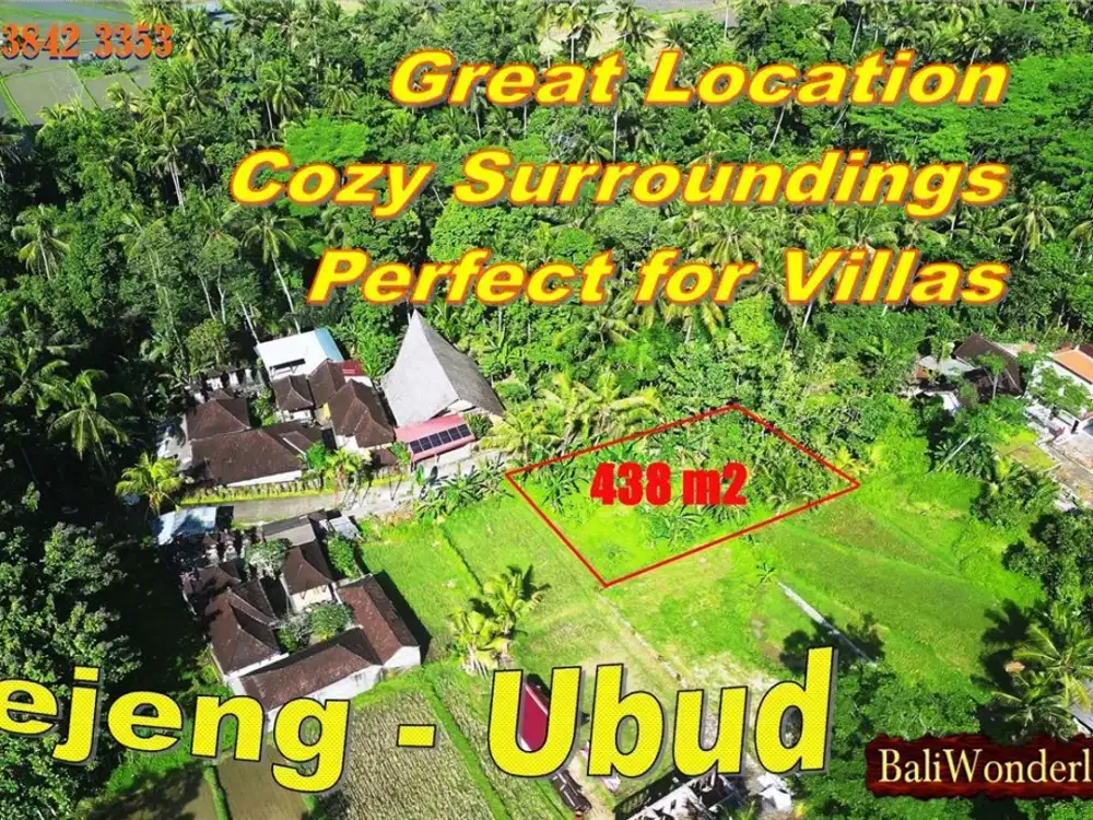 Luas 438 m2 Tanah Siap Bangun Dekat Jalan Utama