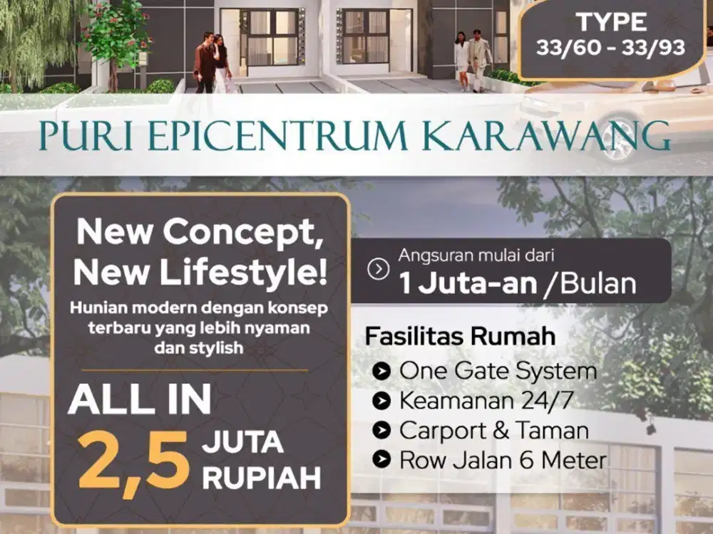 Rumah Siap Huni Dekat Mega Mall Karawang Harga Hanya 300 Jutaan saja