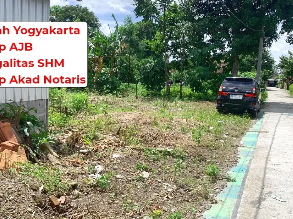 Tanah  Jl. Tugu Semar, Berbah, Legalitas SHM